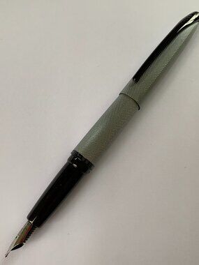 Cross ATX brushed chrome Fountain Pen with Medium Nib